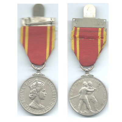 Fire Brigade Long Service Medal - Albert R G SKOYLES